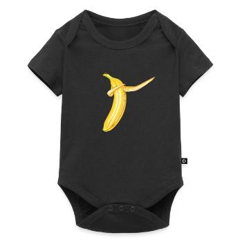 Déclaration: tamponnant Banana - Couleur - Body à manches courtes Premium Bébé - noir - Devant