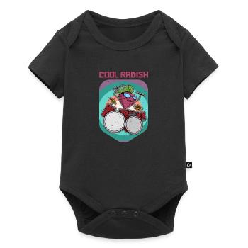 Nutrition Vegan Radish Healthy Salad Vegan - Baby Premium short-sleeve bodysuit - black - Front