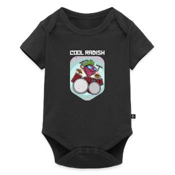 Nutrition Vegan Radish Healthy Salad Vegan - Baby Premium short-sleeve bodysuit - black - Front