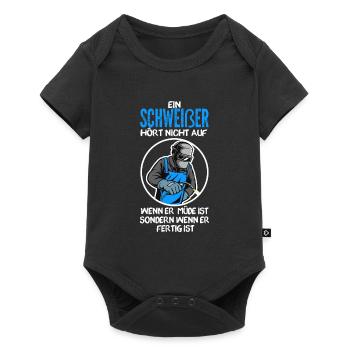 Schweißer Beruf Handwerker Geschenk - Baby Premium Kurzarmbody - Schwarz - Vorne