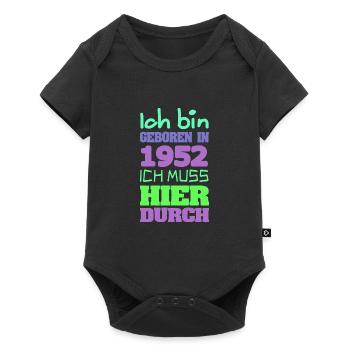1952 - Baby Premium Kurzarmbody - Schwarz - Vorne