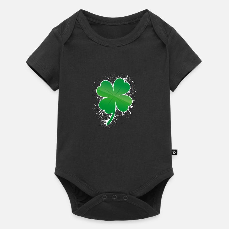 Kleeblatt Geschenkidee - Baby Premium Kurzarmbody - Schwarz