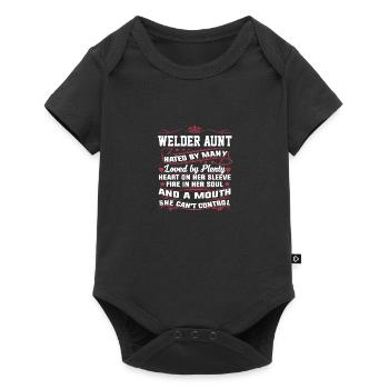 Awesome Welder Aunt - Baby Premium short-sleeve bodysuit - black - Front