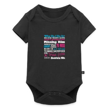Sacrifices For True Love Electrician Wife - Baby Premium short-sleeve bodysuit - black - Front