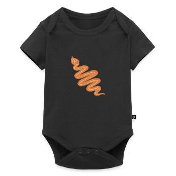 DOWN UNDER SNAKE - Baby Premium Kurzarmbody - Schwarz - Vorne