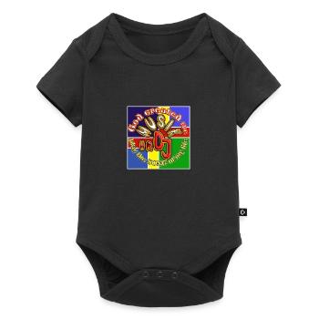 Got Created the musik5 - Baby Premium Kurzarmbody - Schwarz - Vorne
