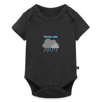 heavy rain - Baby Premium short-sleeve bodysuit - black - Front
