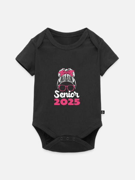 Klasse von 2025 - Baby Premium Kurzarmbody - Schwarz