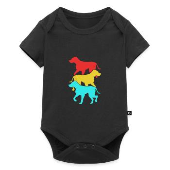 Rhodesian Ridgeback - Baby Premium short-sleeve bodysuit - black - Front