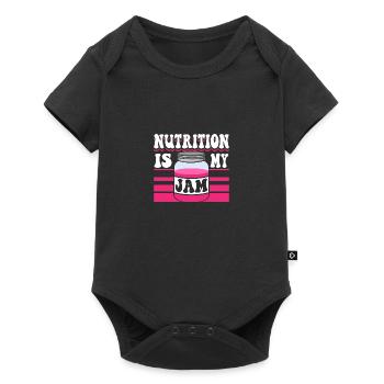 Nutrition Is My Jam - Baby Premium Kurzarmbody - Schwarz - Vorne