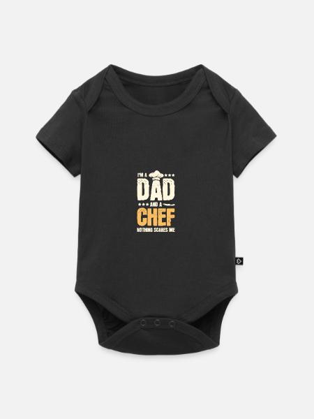 I'm A Dad And A Chef Nothing Scares Me Koch Daddy - Baby Premium short-sleeve bodysuit - black