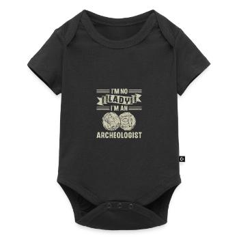 I'm No Lady I'm An Archeologist Archaeology Job - Baby Premium Kurzarmbody - Schwarz - Vorne