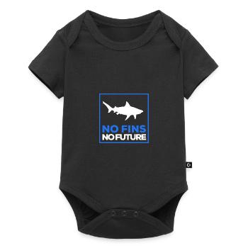 No Fins No Future Safe Sharks - Baby Premium Kurzarmbody - Schwarz - Vorne