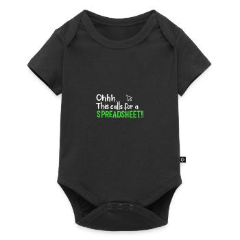 Ohhh This Calls For A Spreadsheet - Baby Premium short-sleeve bodysuit - black - Front