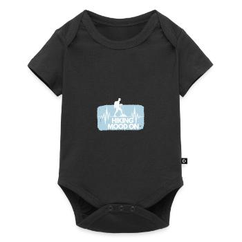 Hiking mood on Hiking Wanderung lustig Geschenk - Baby Premium Kurzarmbody - Schwarz - Vorne