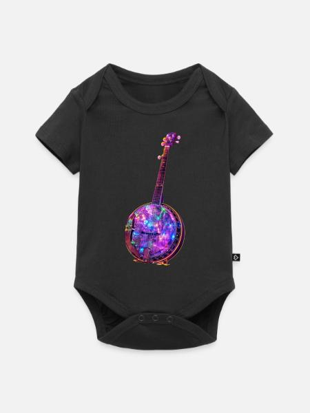 Banjo - Baby Premium Kurzarmbody - Schwarz