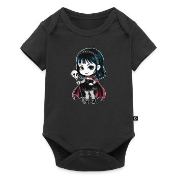 Chibi Goth Girl - Baby Premium short-sleeve bodysuit - black - Front