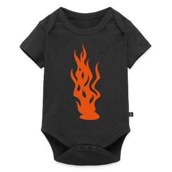 Flammen / flames (1c) - Baby Premium short-sleeve bodysuit - black - Front