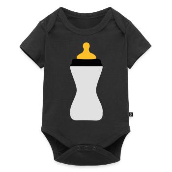 biberon - Body à manches courtes Premium Bébé - noir - Devant