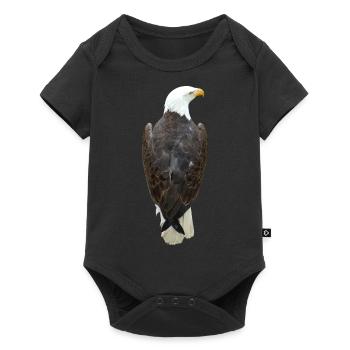 Adler, Greifvogel, Raubvogel, Falkner, Falknerei - Baby Premium Kurzarmbody - Schwarz - Vorne