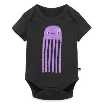 octopus - Baby Premium short-sleeve bodysuit - black - Front