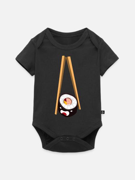 sushi - Baby Premium Kurzarmbody - Schwarz