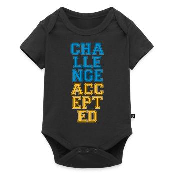 Cool Challenge Accepted Design - Baby Premium Kurzarmbody - Schwarz - Vorne