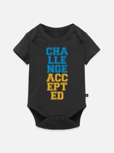 Cool Challenge Accepted Design - Baby Premium Kurzarmbody - Schwarz