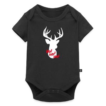 Reindeer - Baby Premium short-sleeve bodysuit - black - Front
