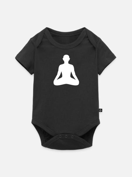 Monk - Baby Premium Kurzarmbody - Schwarz
