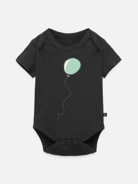 Luftballon - Baby Premium Kurzarmbody - Schwarz