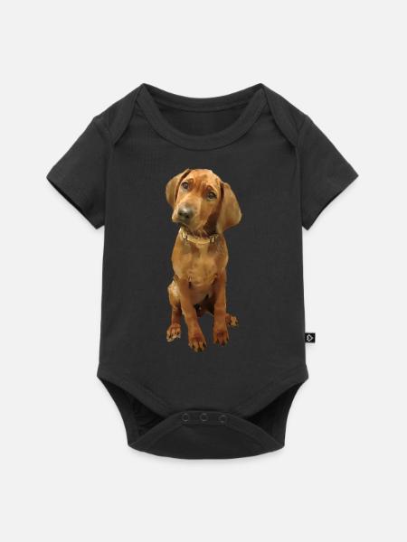 Hunderasse Ridgeback - Baby Premium Kurzarmbody - Schwarz