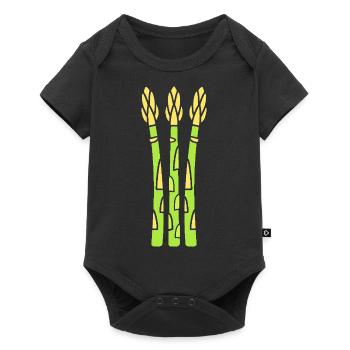 asperge - Body à manches courtes Premium Bébé - noir - Devant
