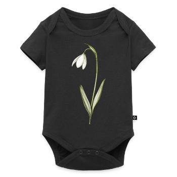 petits perce-neige - Body à manches courtes Premium Bébé - noir - Devant