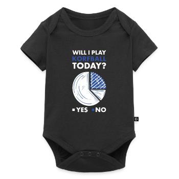 Sport Will I Play Korfball - Baby Premium short-sleeve bodysuit - black - Front