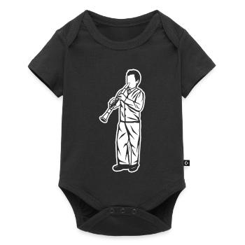 Clarinet Boy - Baby Premium short-sleeve bodysuit - black - Front