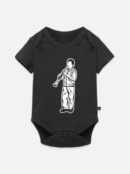 Klarinettenjunge - Baby Premium Kurzarmbody - Schwarz