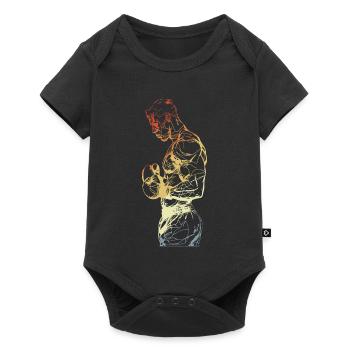 Vintage Boxer - Baby Premium short-sleeve bodysuit - black - Front