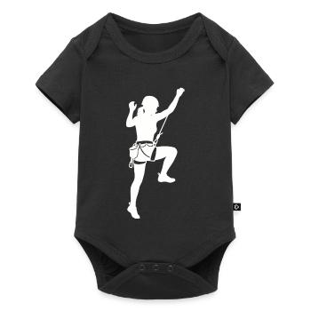 Climber Silhouette Bouldering & Mountaineering - Baby Premium short-sleeve bodysuit - black - Front
