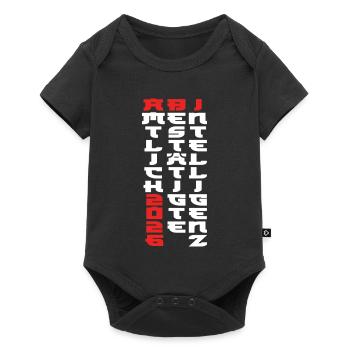 Abi 2026 - Abitur - Manga Style Gift - Baby Premium short-sleeve bodysuit - black - Front