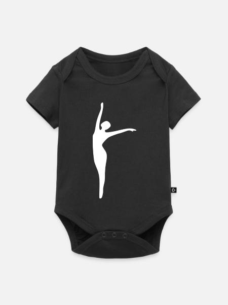 Tanz tanzen - Baby Premium Kurzarmbody - Schwarz