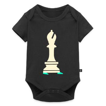 Courses de course sportives d’échecs - Body à manches courtes Premium Bébé - noir - Devant