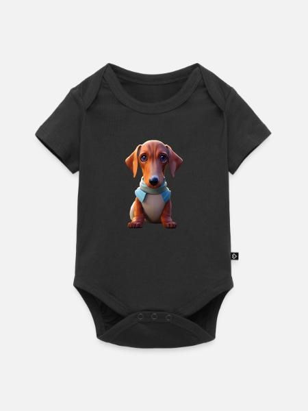 Teckel Chien - Teckel - Body à manches courtes Premium Bébé - noir