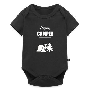Happy camper - Body à manches courtes Premium Bébé - noir - Devant