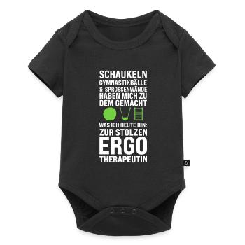Ergotherapeutin Beruf Ergotherapie Geschenk - Baby Premium Kurzarmbody - Schwarz - Vorne