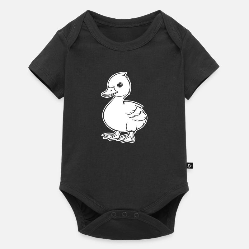 Canard Oiseaux Canards - Body à manches courtes Premium Bébé - noir