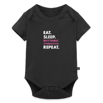 Gymnast Eat Sleep Rhythmic Gymnastics - Baby Premium Kurzarmbody - Schwarz - Vorne