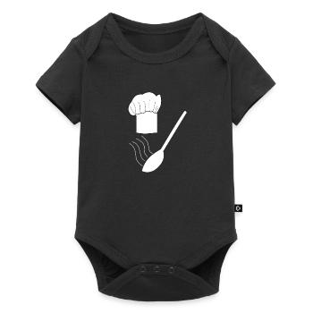 Chef Chef Chef étoilé - Body à manches courtes Premium Bébé - noir - Devant
