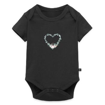 watercolour heart - Body à manches courtes Premium Bébé - noir - Devant
