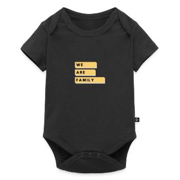 We are family - Body à manches courtes Premium Bébé - noir - Devant